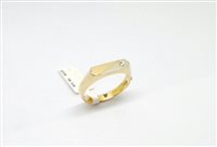 Ringe Lorenza Gioielli Tutto Oro Tre Colori in Gelbgold Diamante 0.02 Ct 357882-23 - 357882-23